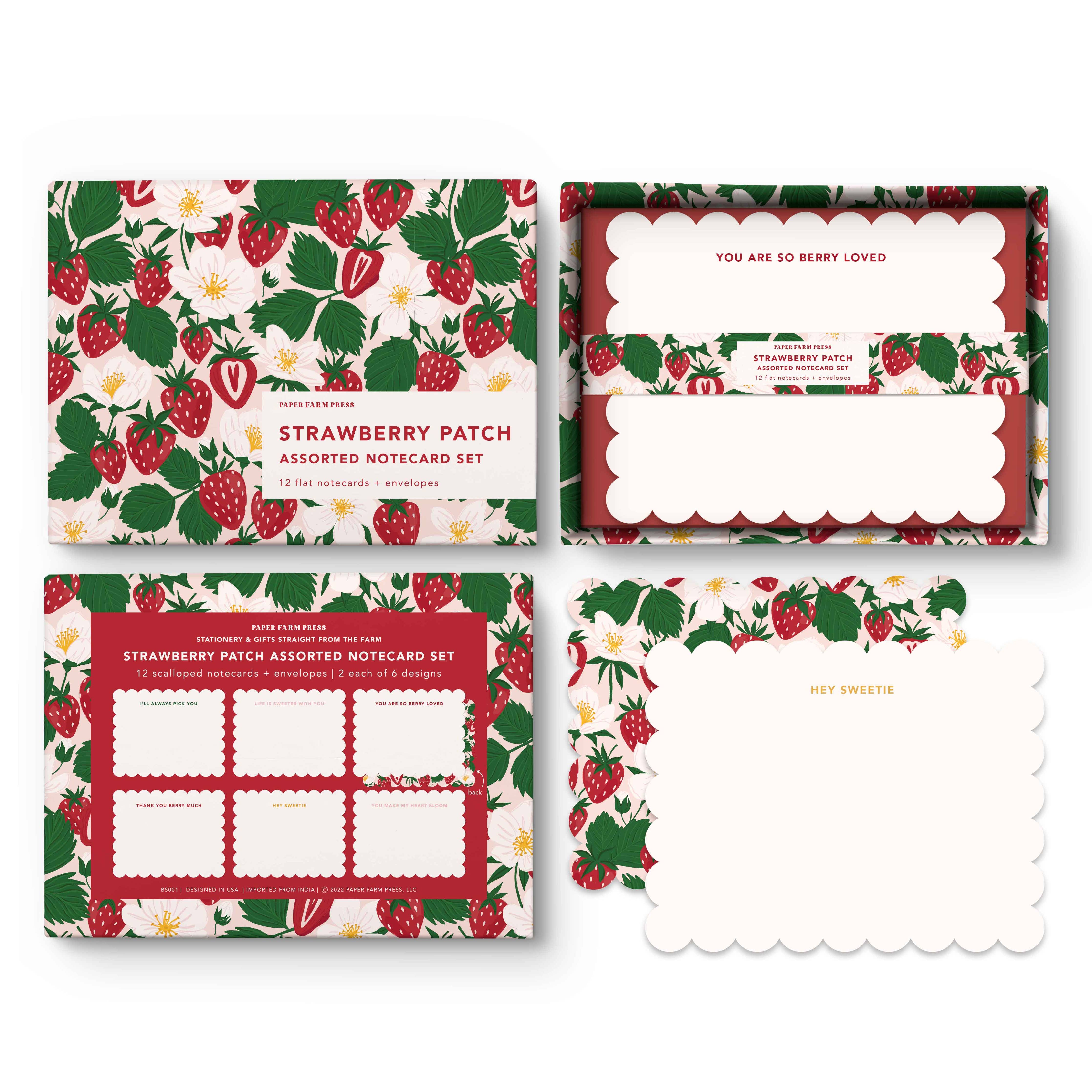 Strawberry Patch Assorted Note Card Set - Raymond's Hallmark
