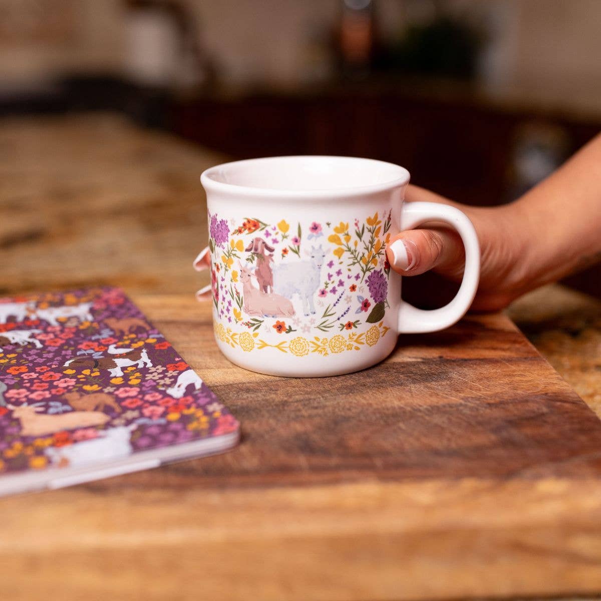 Goat Folk Floral Mug - Raymond's Hallmark