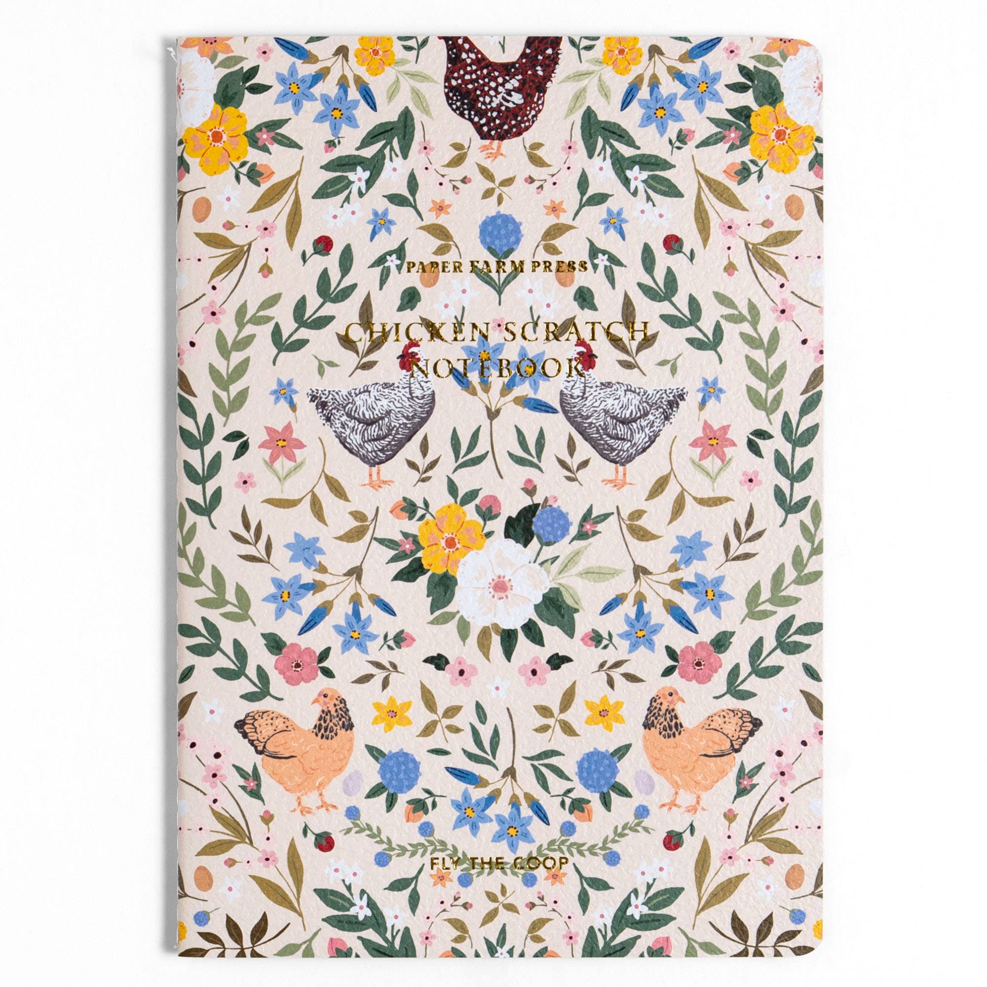 Chickens & Flowers Stitched Notebook - Raymond's Hallmark