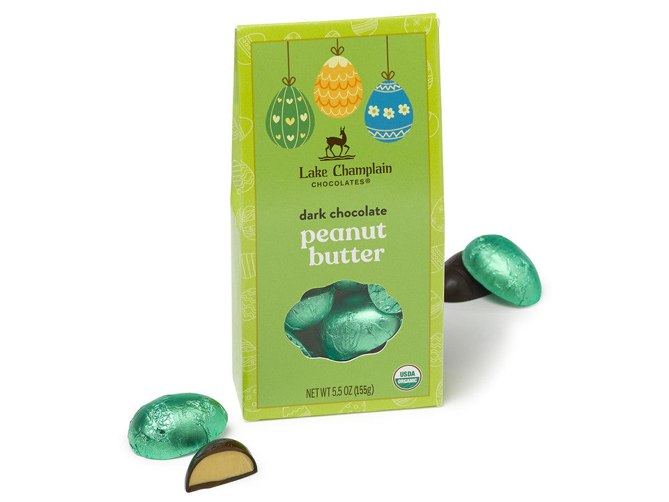 Box Dark Chocolate Peanut Butter Chocolate Eggs - Raymond's Hallmark