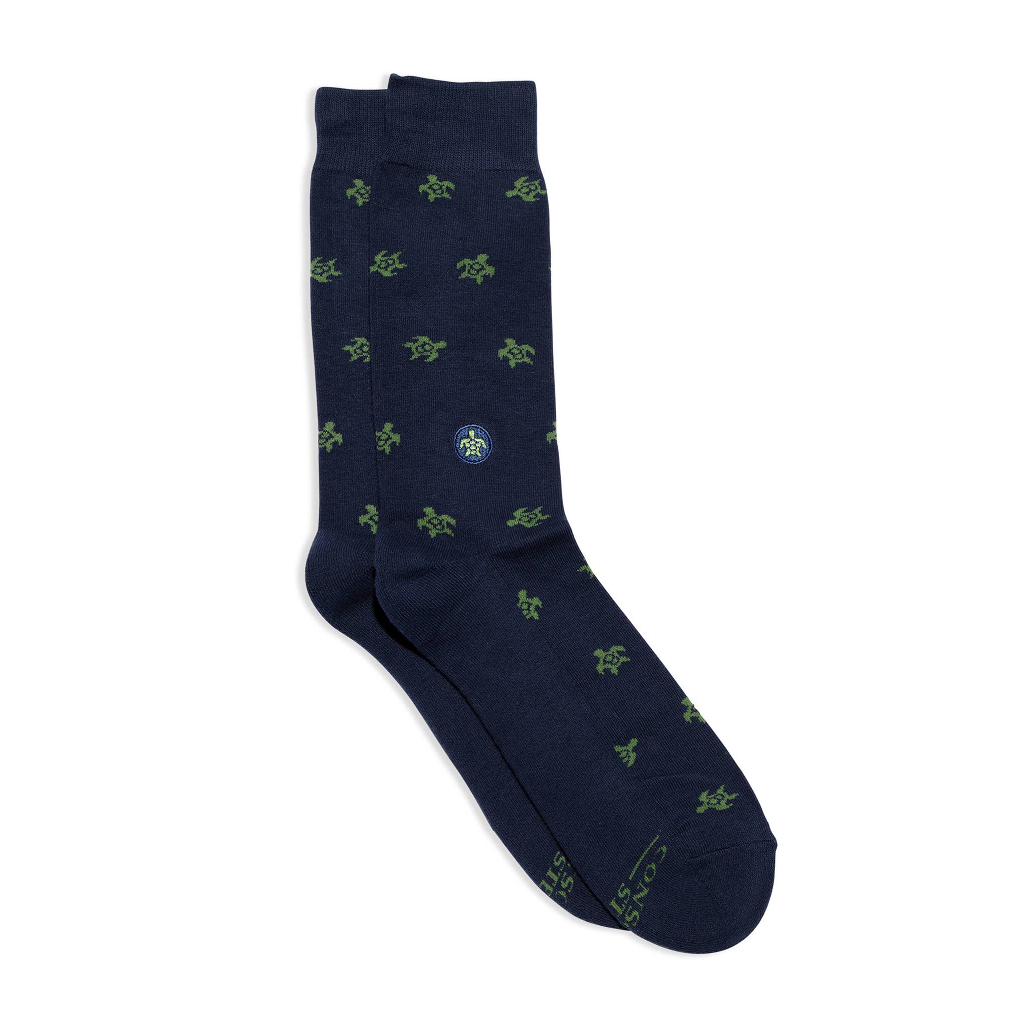Socks that Protect Turtles (Navy Turtles) - Raymond's Hallmark