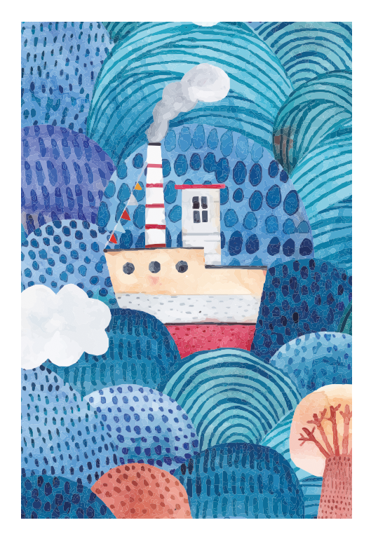 Seascape Smart Cloth - Raymond's Hallmark