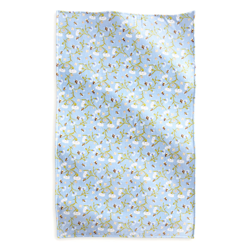 Plush Throw Blanket Bee Garden Blue - Raymond's Hallmark