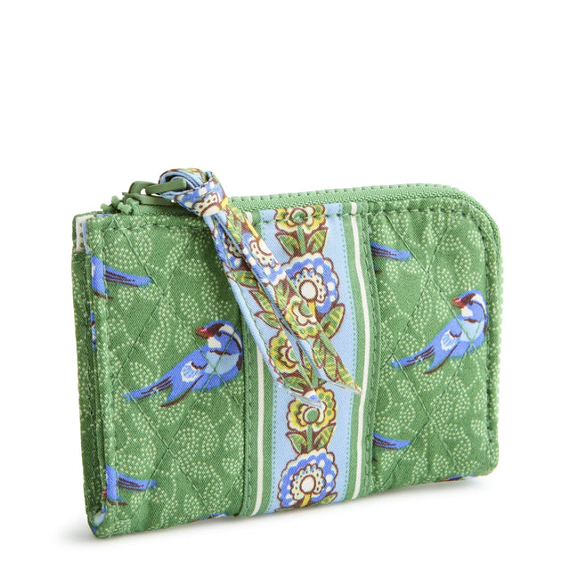Zip Card Pouch Green Birds - Raymond's Hallmark