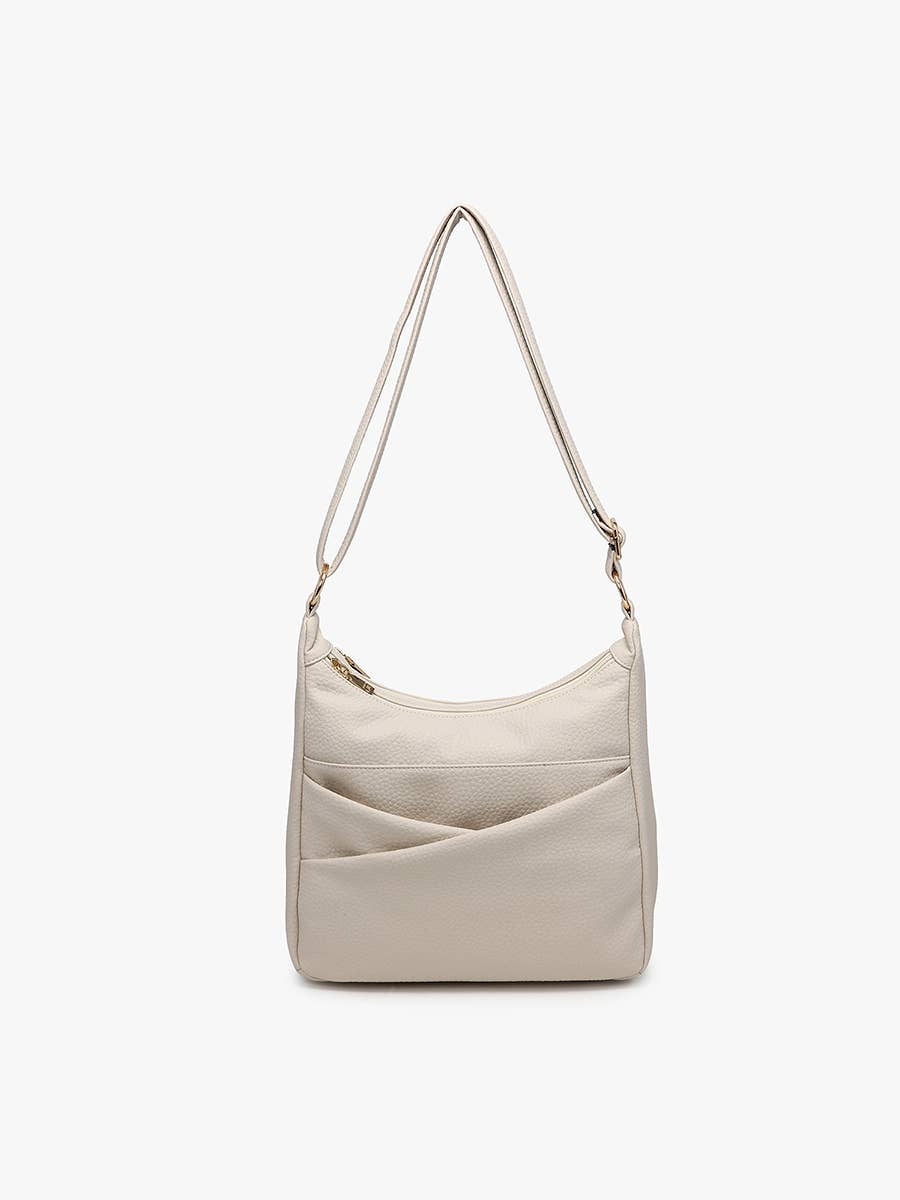 M2798 Lillian Dual Zip Compartment Crossbody w/ Front Diagonal Pockets - Raymond's Hallmark