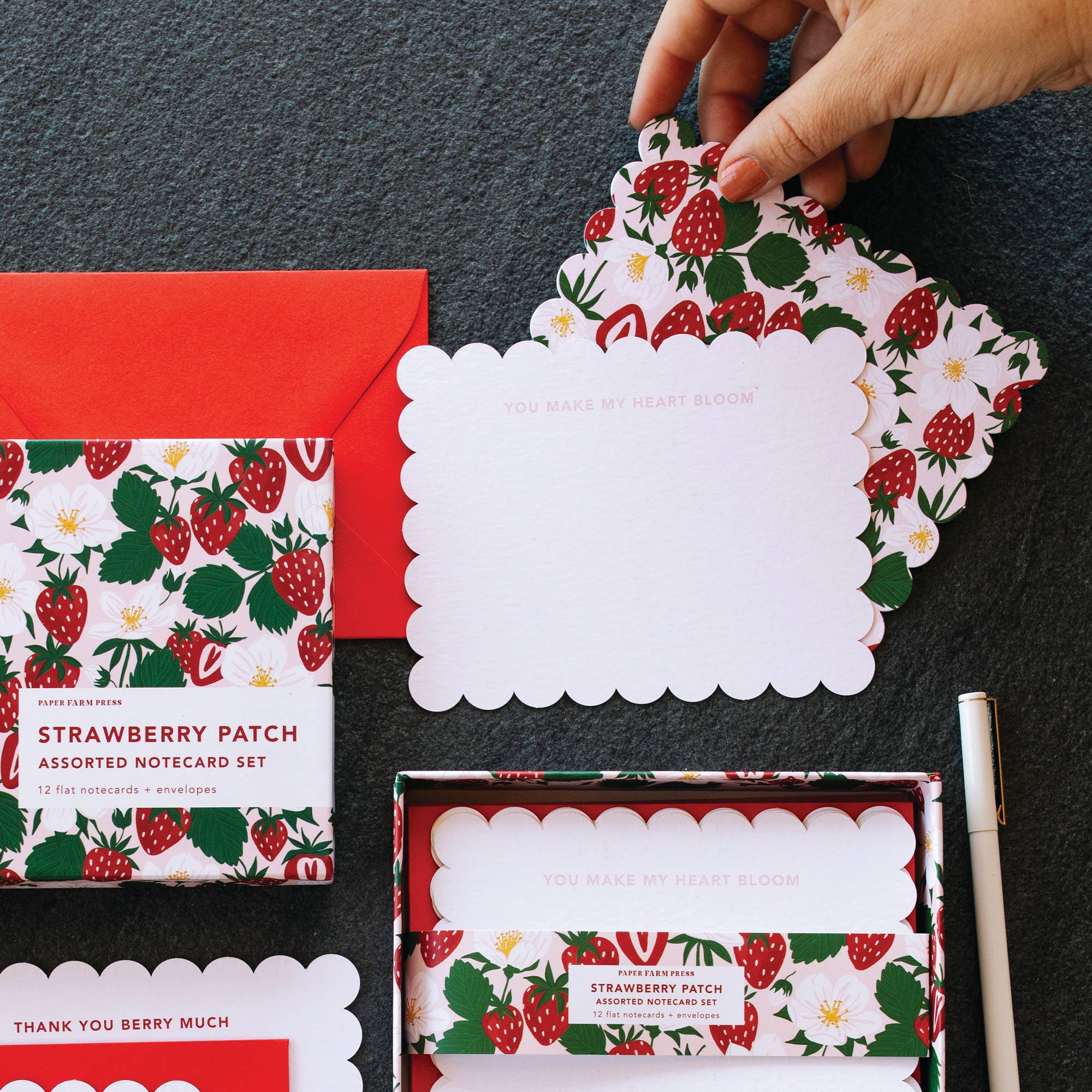 Strawberry Patch Assorted Note Card Set - Raymond's Hallmark