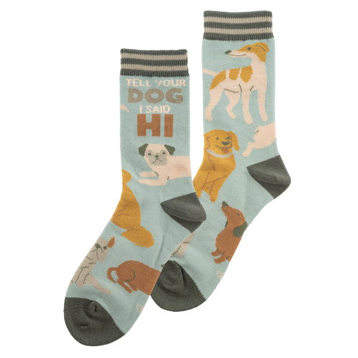 Karma Socks Tell Your Dog I Said Hi - Raymond's Hallmark