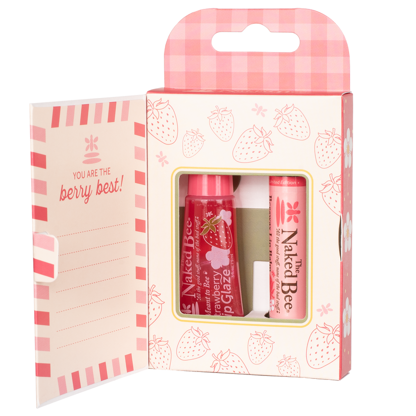 Strawberry Lip Care Duo Gift Set - Raymond's Hallmark
