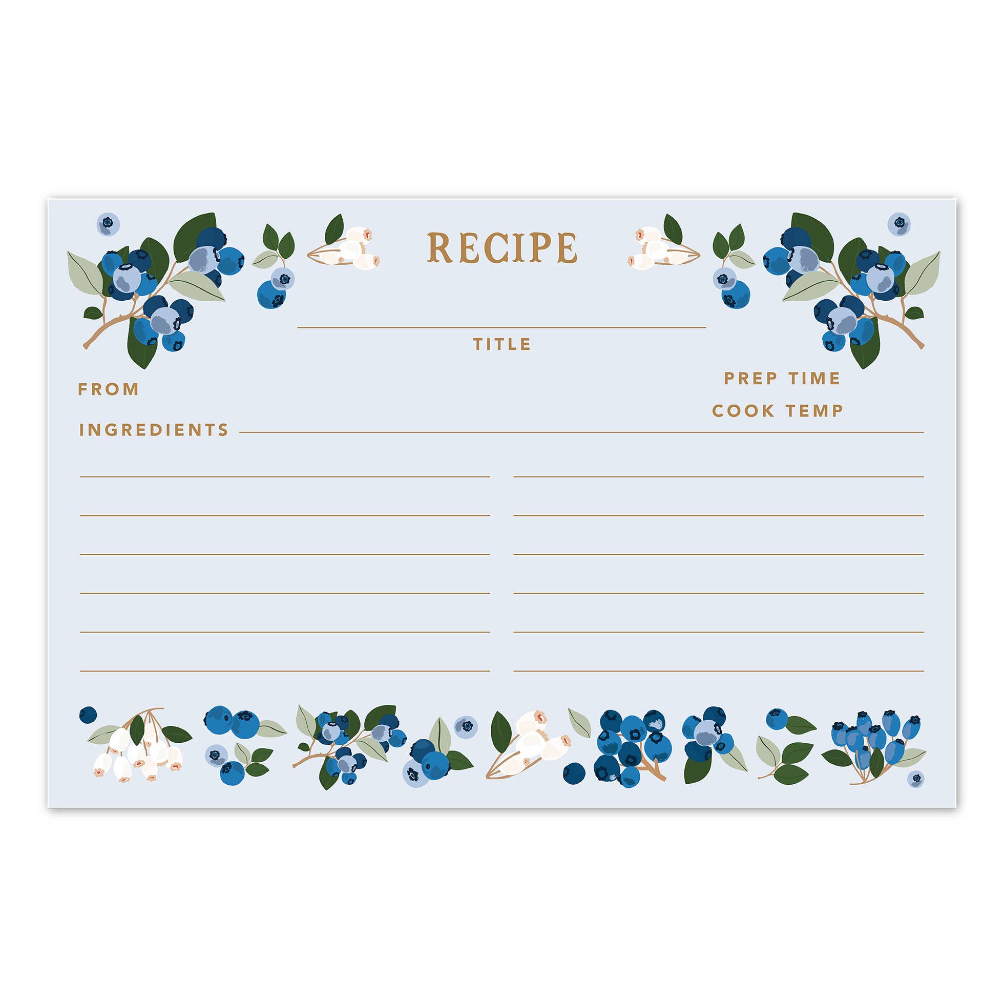 Blueberry Field Recipe Card Set - Raymond's Hallmark