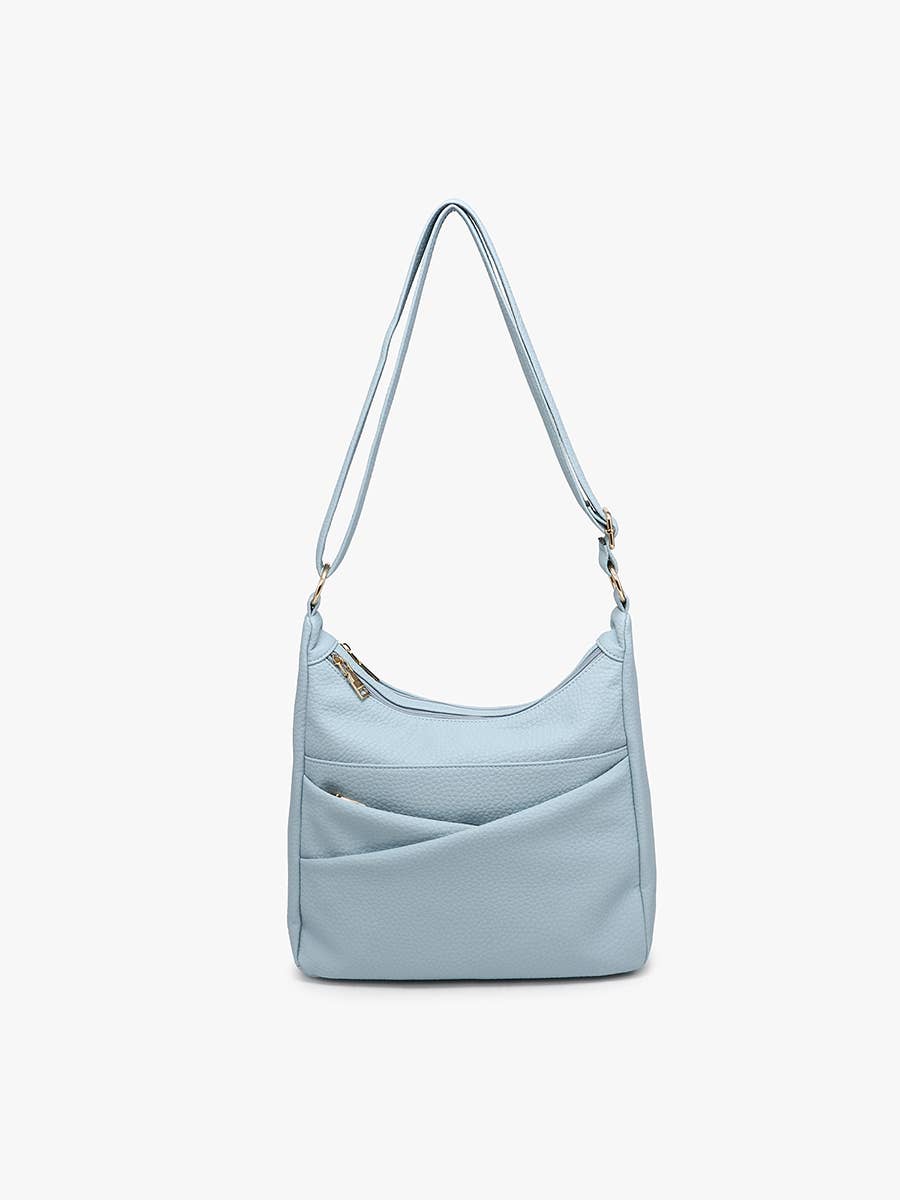 M2798 Lillian Dual Zip Compartment Crossbody w/ Front Diagonal Pockets - Raymond's Hallmark