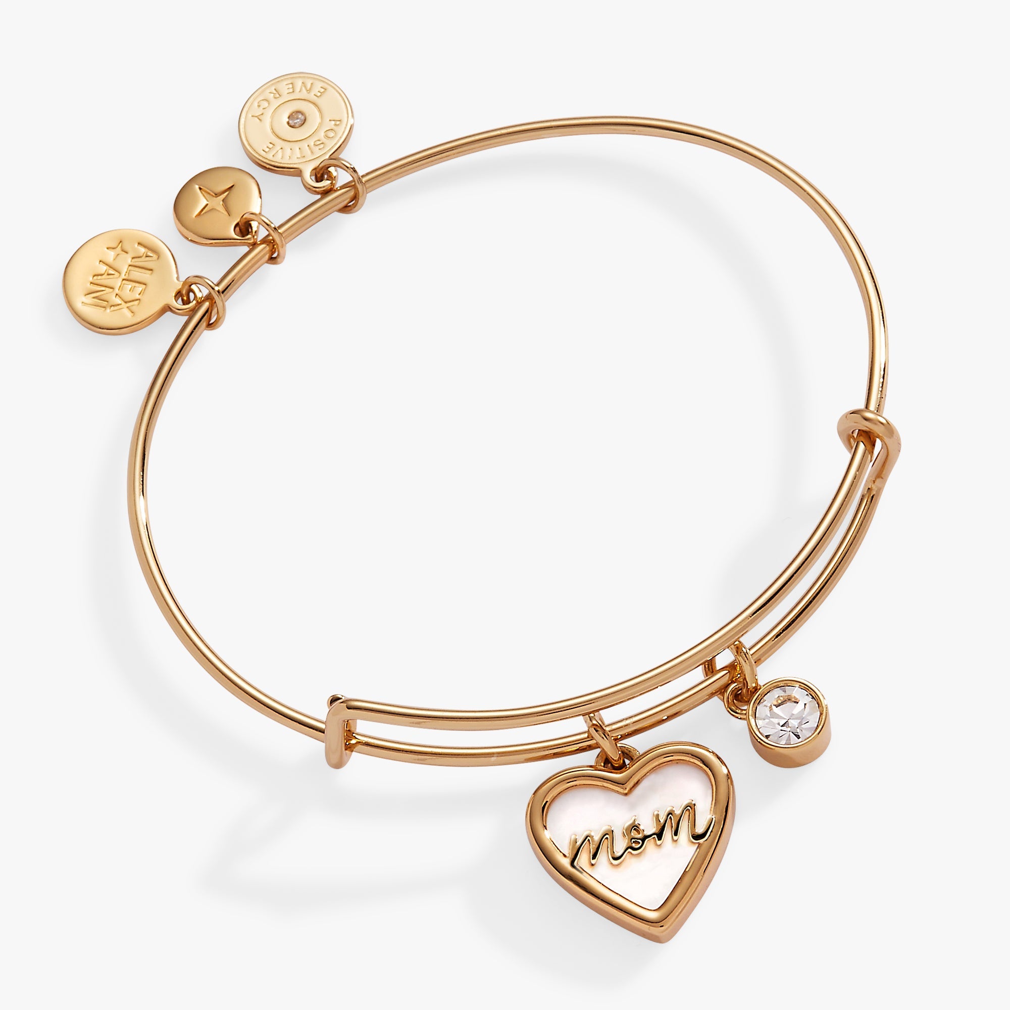 Mom Mother of Pearl Bangle Gold - Raymond's Hallmark
