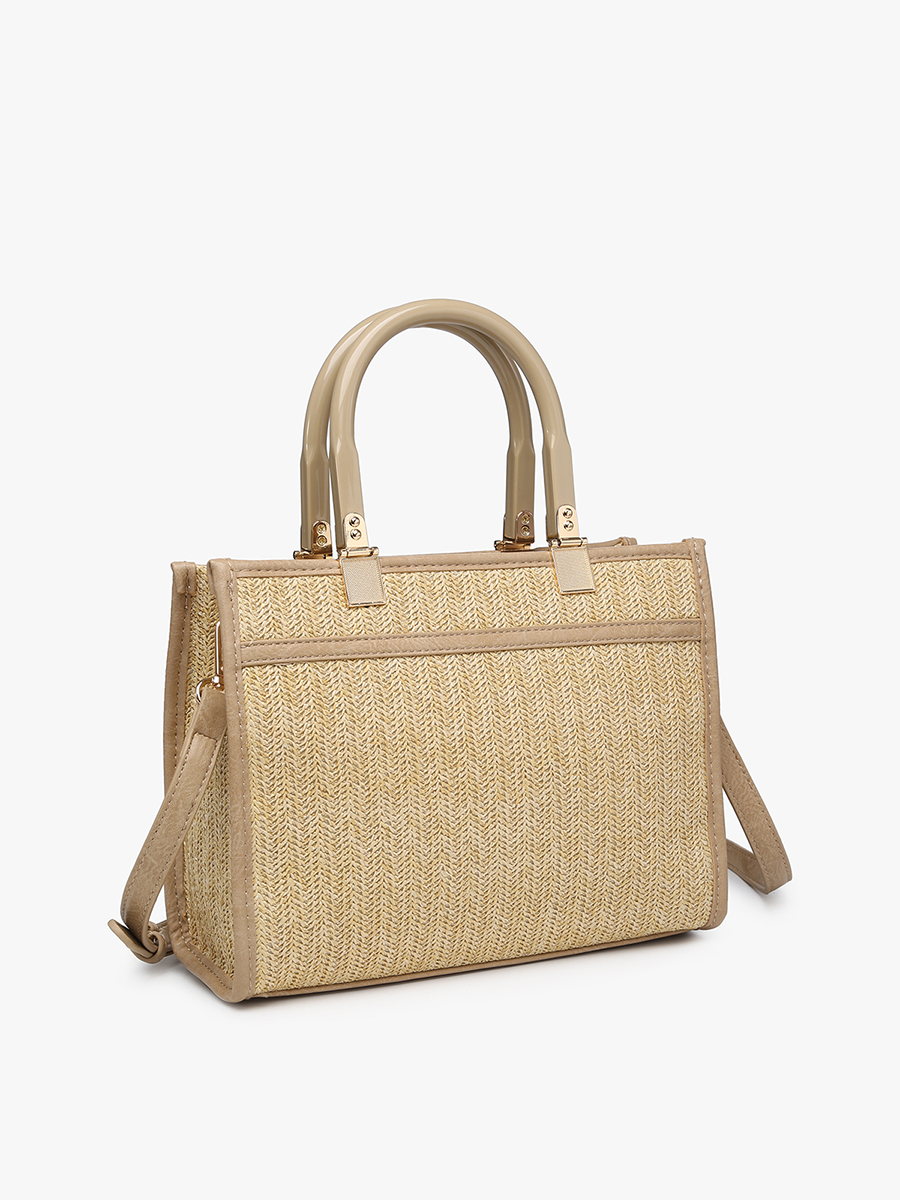 M2233 Kaya Rattan Satchel w/ Dual Handles - Raymond's Hallmark