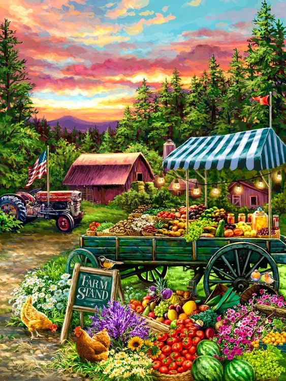 The Fruit Stand-500 pc - Raymond's Hallmark