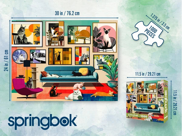 Mid-Century Cats-1,000 - Raymond's Hallmark