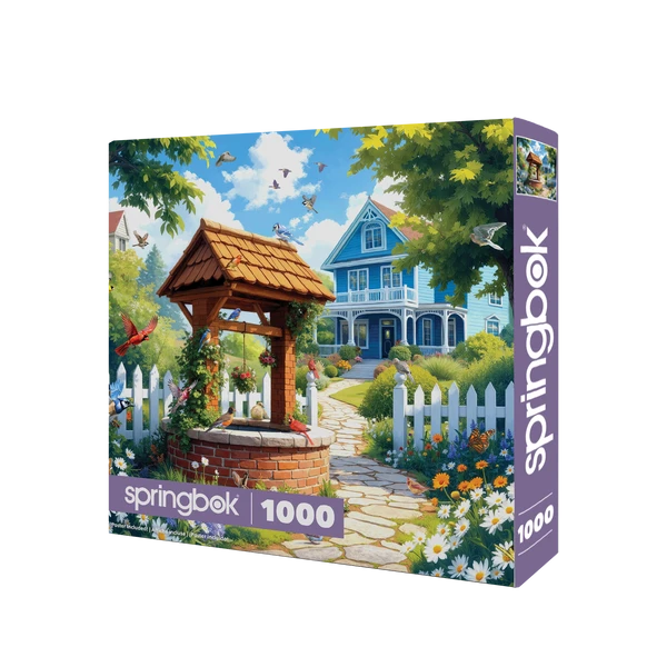 Wishing Well Garden-1,000 - Raymond's Hallmark