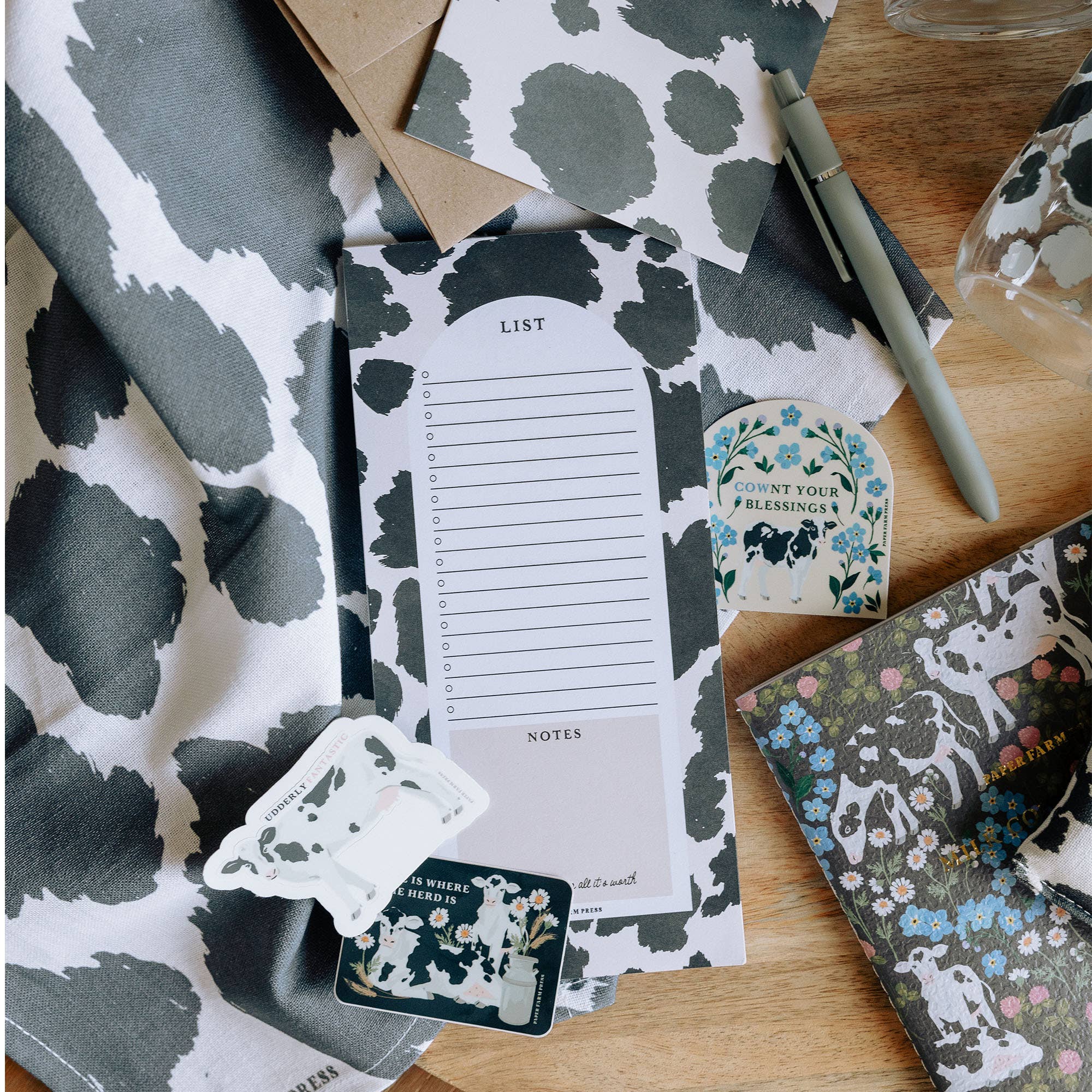 Cow Spots Market List Notepad - Raymond's Hallmark