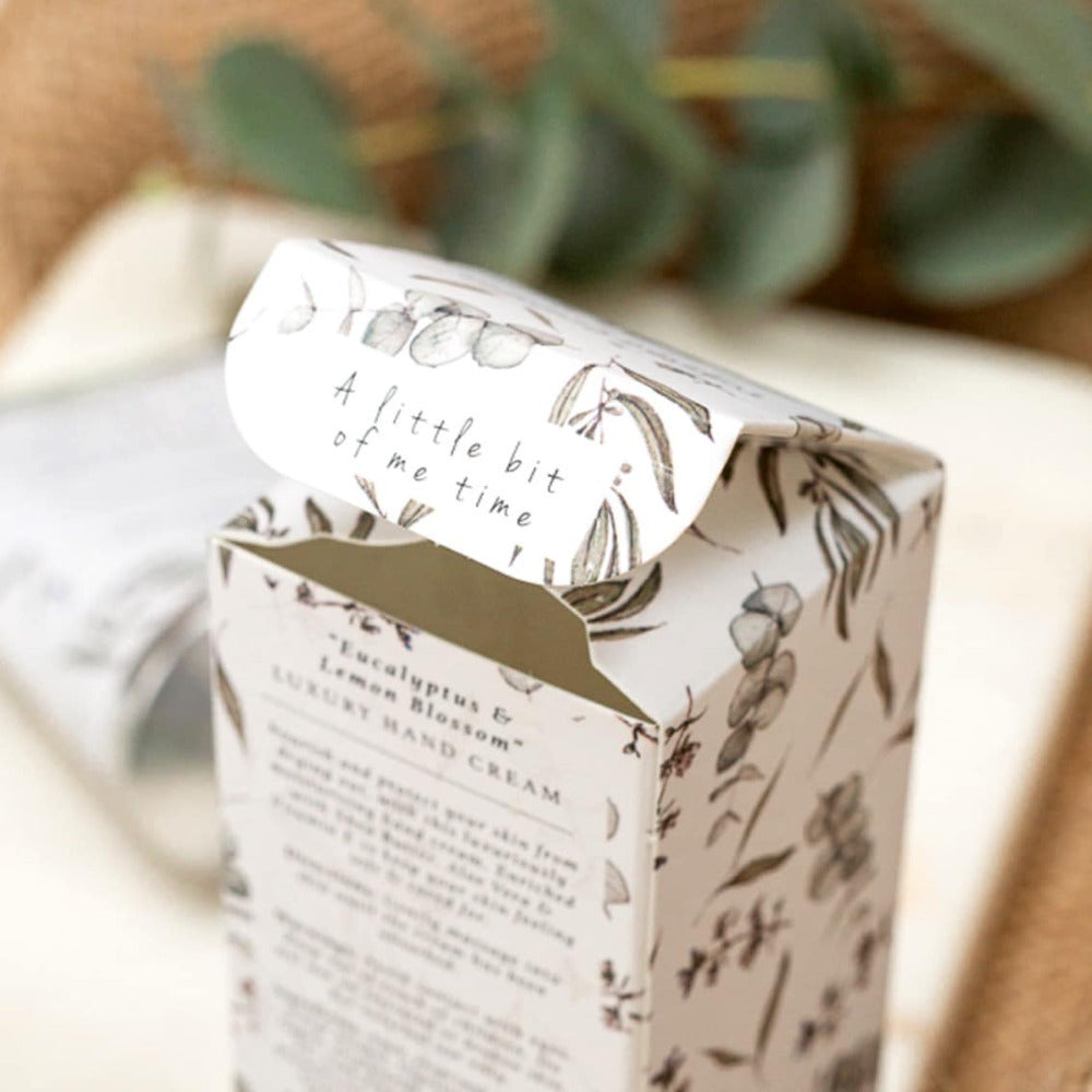 Luxury Hand Cream Moisturiser Eucalyptus & Lemon Blossom Toasted Crumpet - Raymond's Hallmark