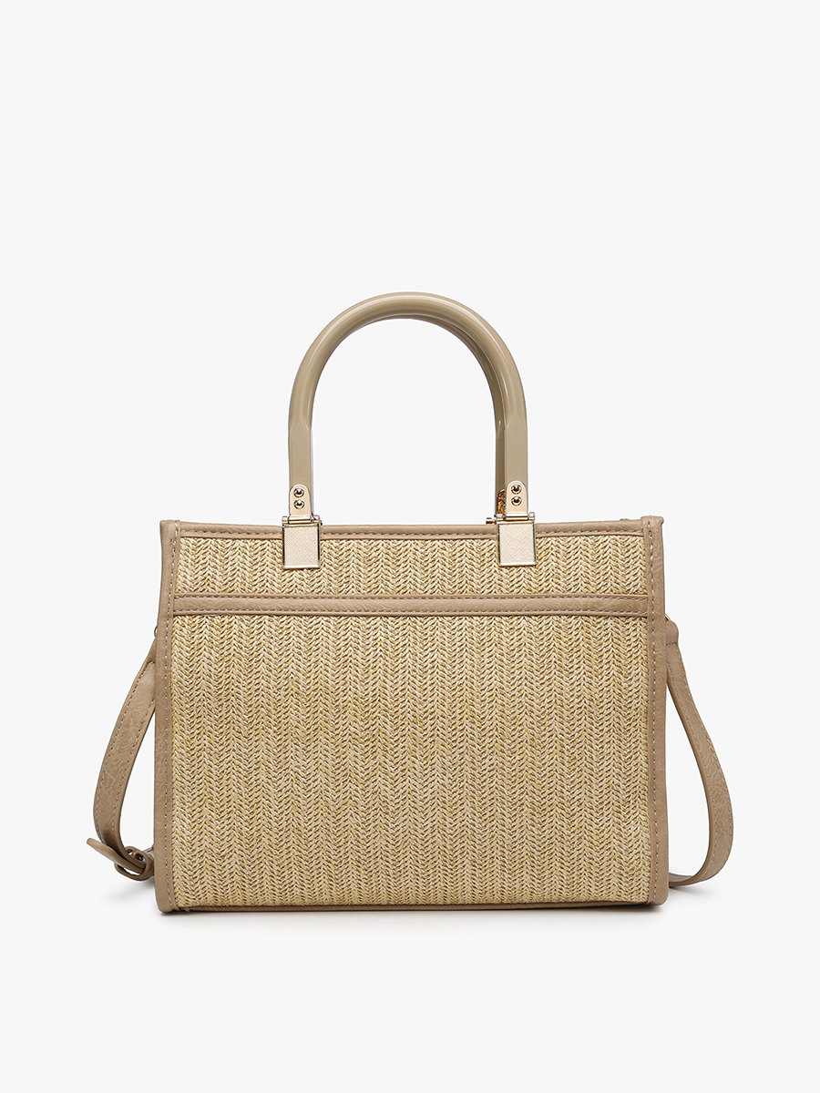 M2233 Kaya Rattan Satchel w/ Dual Handles - Raymond's Hallmark
