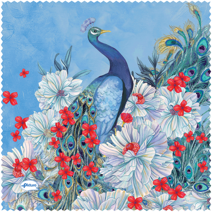Peacock Smart Cloth - Raymond's Hallmark