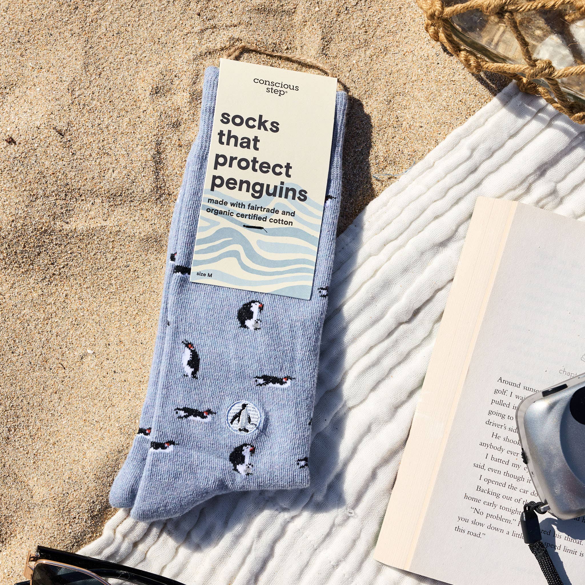 Socks that Protect Penguins (Periwinkle Penguins) - Raymond's Hallmark