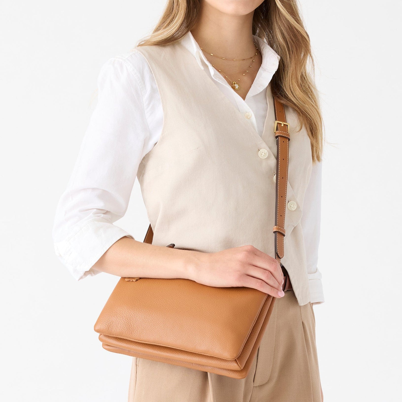 Foxbury Crossbody Roasted Pecan - Raymond's Hallmark