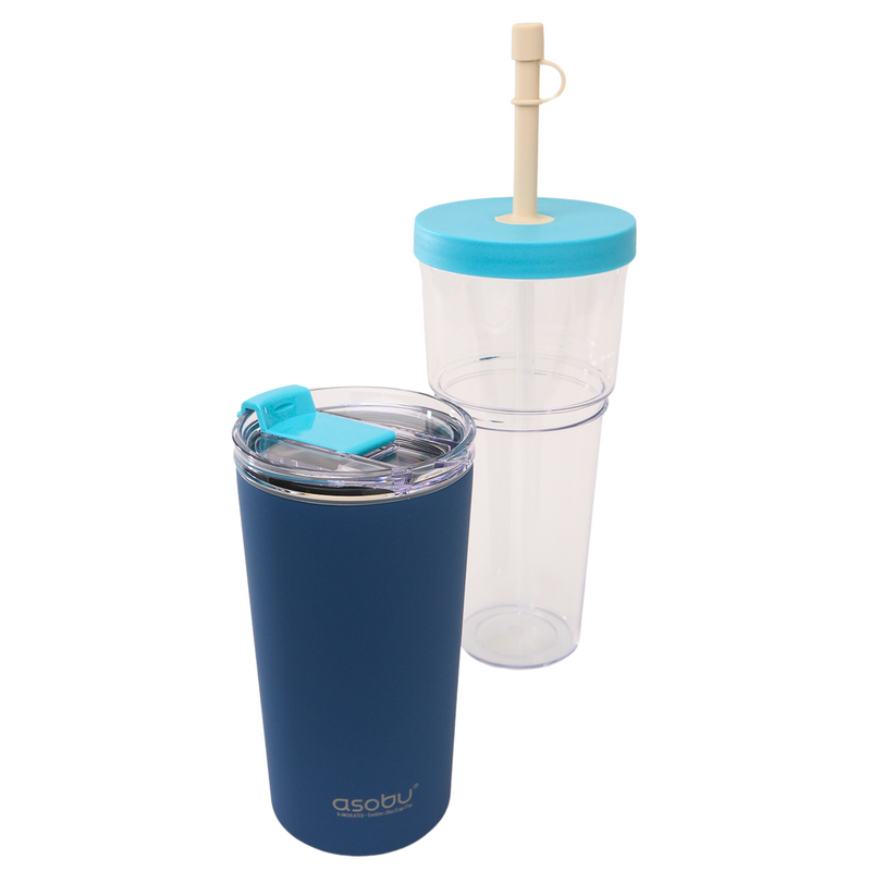 See-Through Straw Tumbler w/Detachable Insulated Mug Limited edition Pastel Blue - Raymond's Hallmark