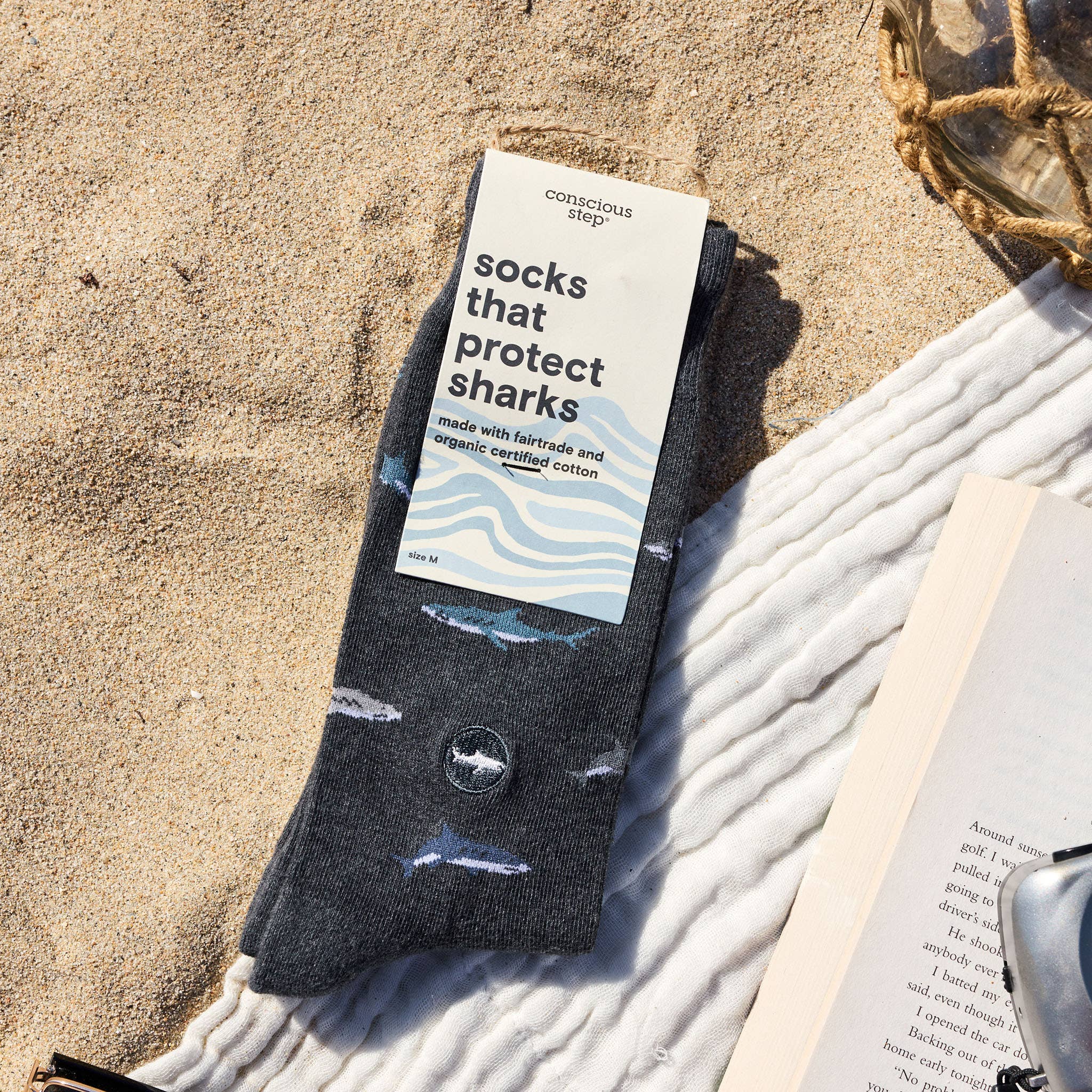 Socks that Protect Sharks (Gray Sharks) - Raymond's Hallmark