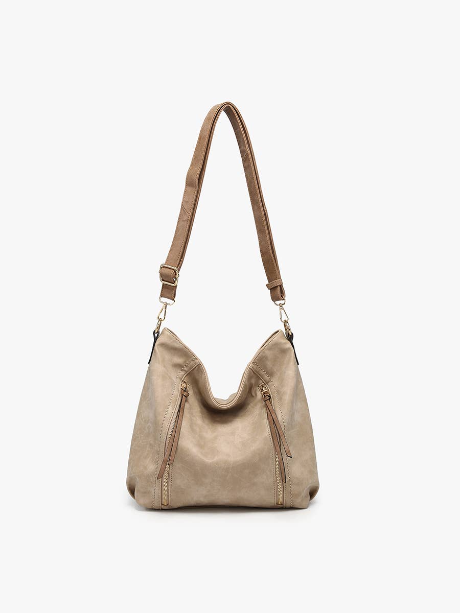 Mina Hobo Bag-Tan /Grey - Raymond's Hallmark