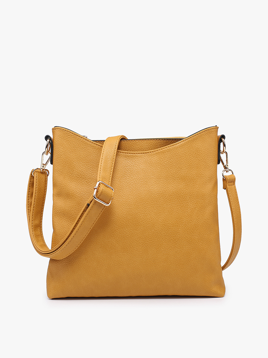 M1765 Emma 3 Compartment Crossbody w/ Snap Closure - Raymond's Hallmark