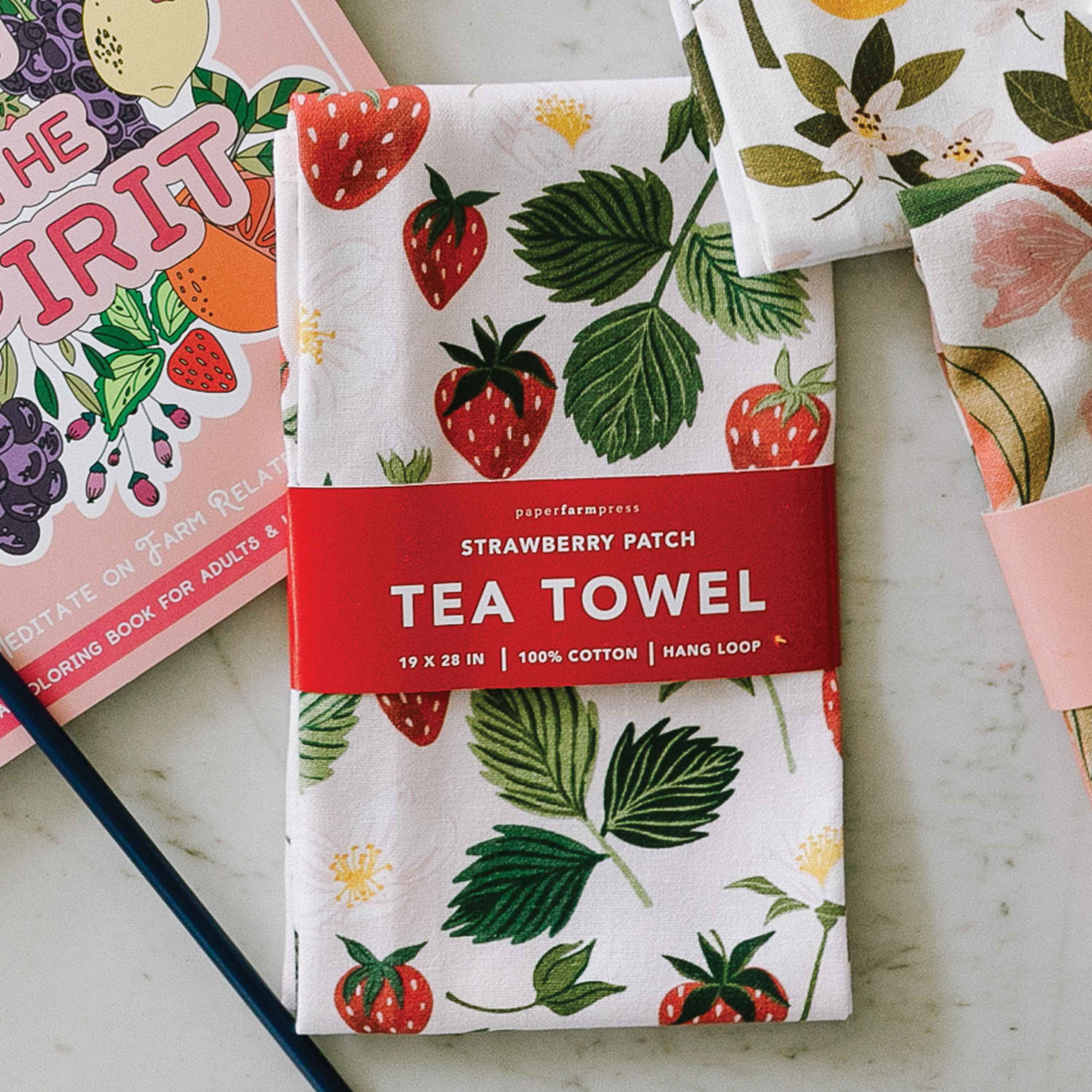 Strawberry Patch Tea Towel - Raymond's Hallmark
