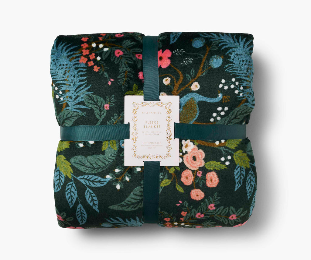 Peacock Fleece Blanket - Raymond's Hallmark
