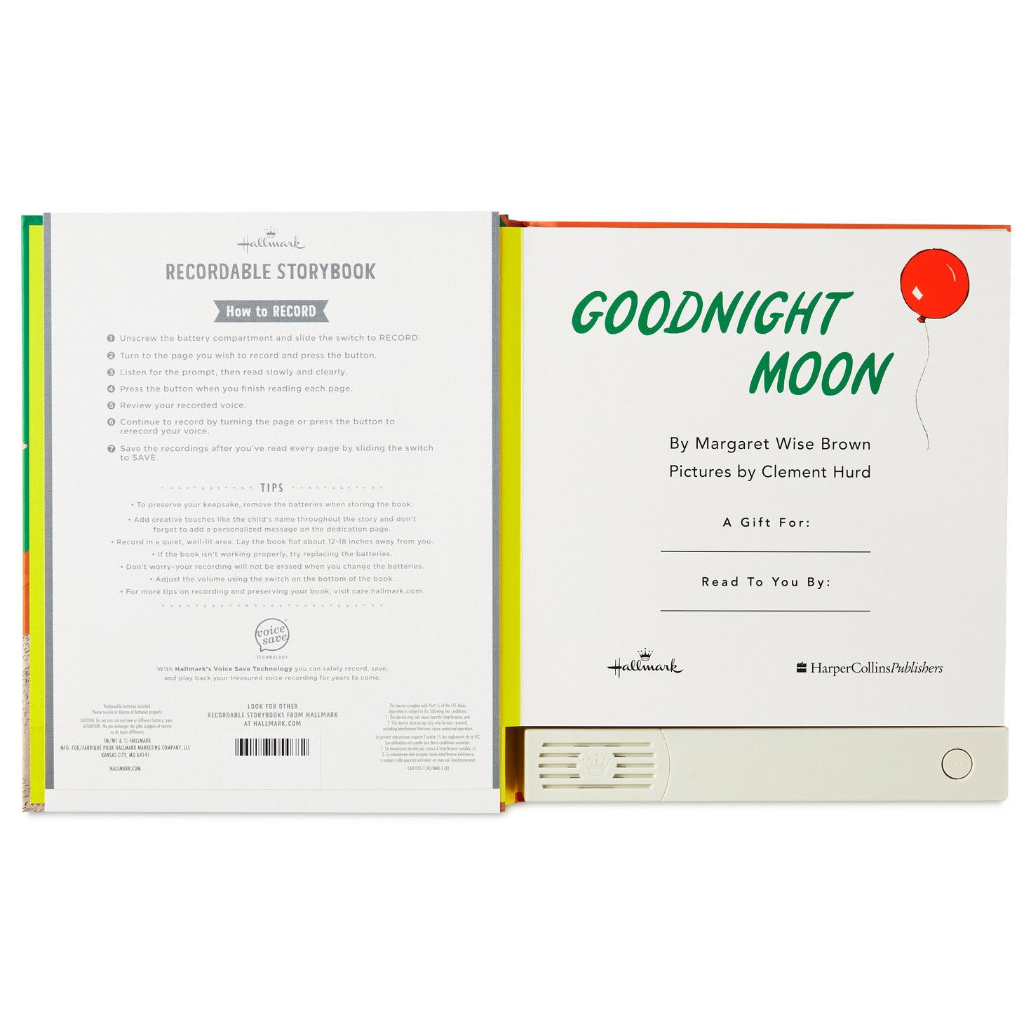 Goodnight Moon Recordable Storybook - Raymond's Hallmark