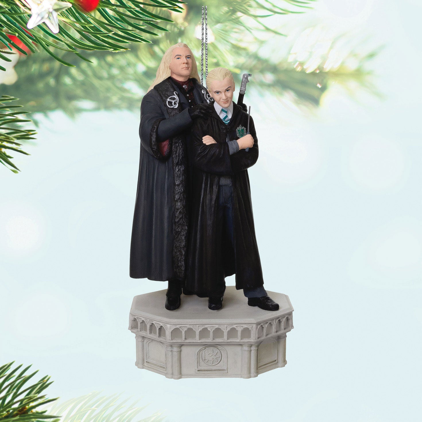 Lucius and Draco Malfoy™ Ornament With Light and Sound - Raymond's Hallmark