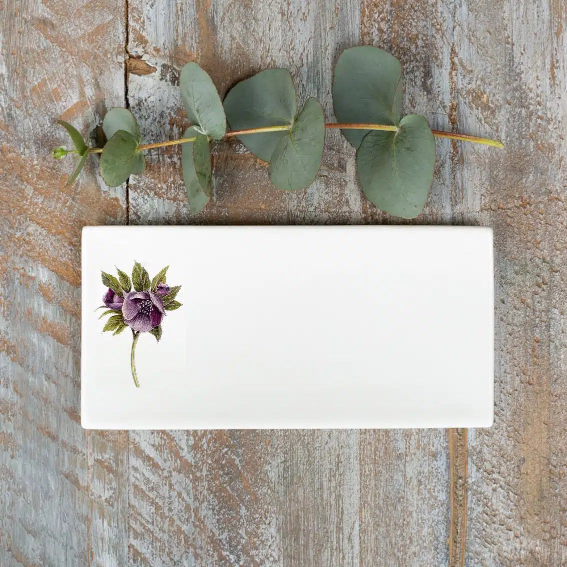 Hellebore Rectangular Soap Dish - Raymond's Hallmark