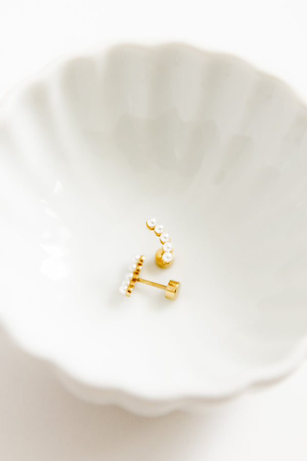 Screwback Stud Earrings-Abigail Pearl - Raymond's Hallmark