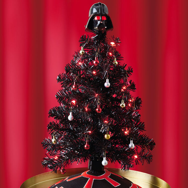 Mini ShowToppers Black Christmas Tree With Light, 17" - Raymond's Hallmark