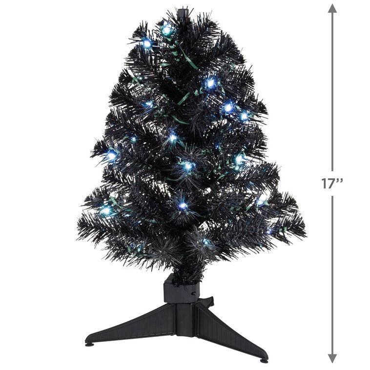 Mini ShowToppers Black Christmas Tree With Light, 17" - Raymond's Hallmark