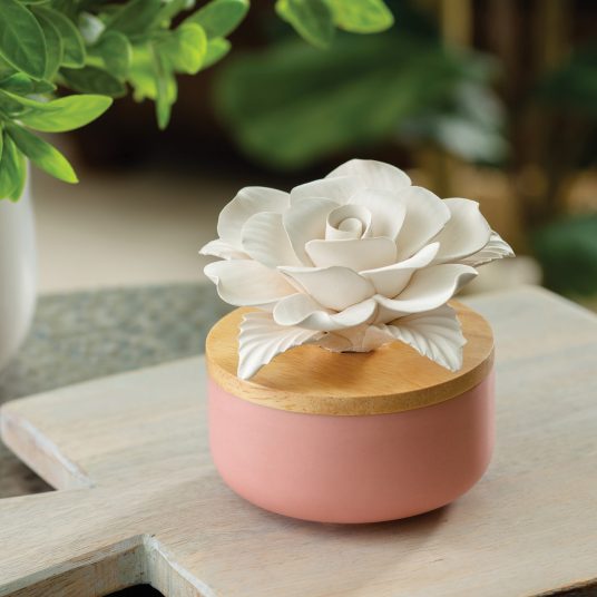 Porcelain Aroma Diffuser Bloom with Eucalyptus Oil - Raymond's Hallmark