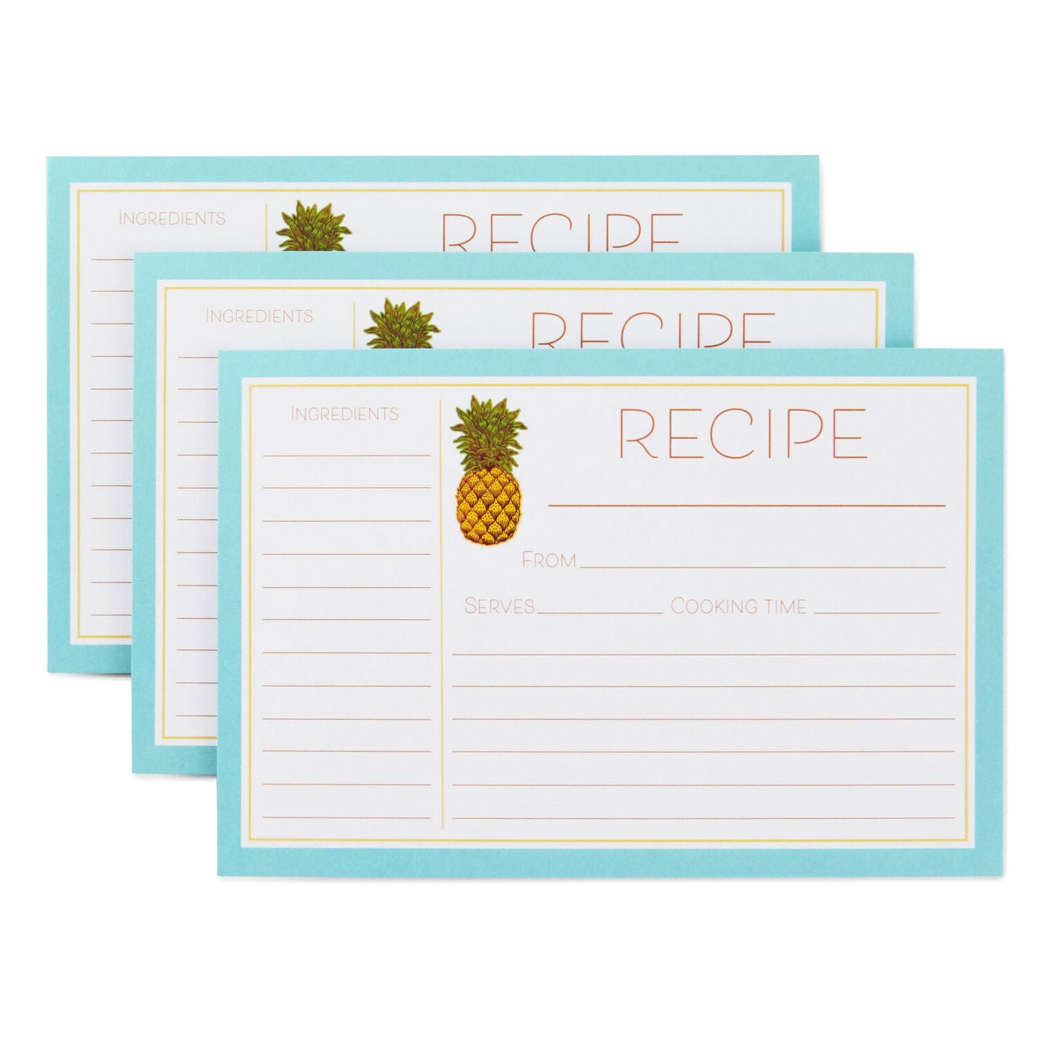 Recipe Cards Pineapple - Raymond's Hallmark