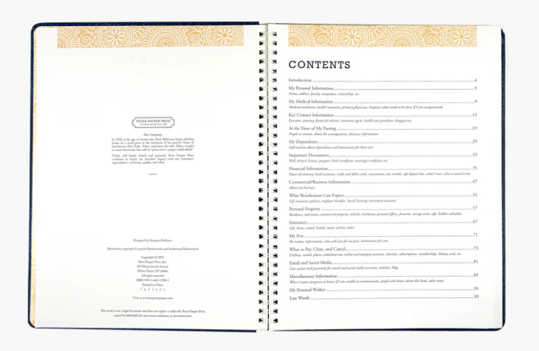 I’m Dead.  Now What?  Planner - Raymond's Hallmark