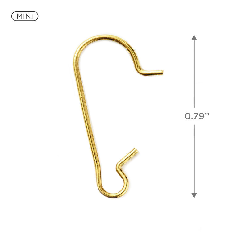 Mini Brass Ornament Hooks, Set of 25 - Raymond's Hallmark