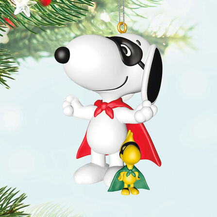 Peanuts® Spotlight on Snoopy Masked Marvel Ornament - Raymond's Hallmark