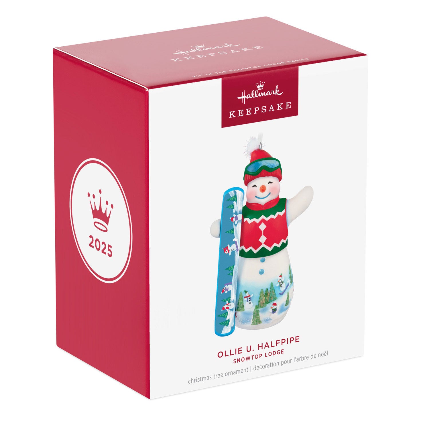 Snowtop Lodge Ollie U. Halfpipe Porcelain Ornament - Raymond's Hallmark