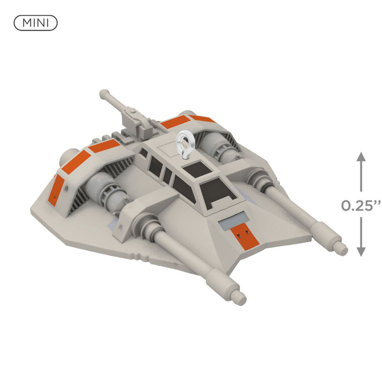 Mini Star Wars: The Empire Strikes Back™ Rebel Snowspeeder™ Ornament, 0.25" - Raymond's Hallmark