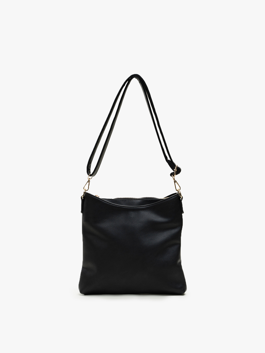 M1765 Emma 3 Compartment Crossbody w/ Snap Closure - Raymond's Hallmark