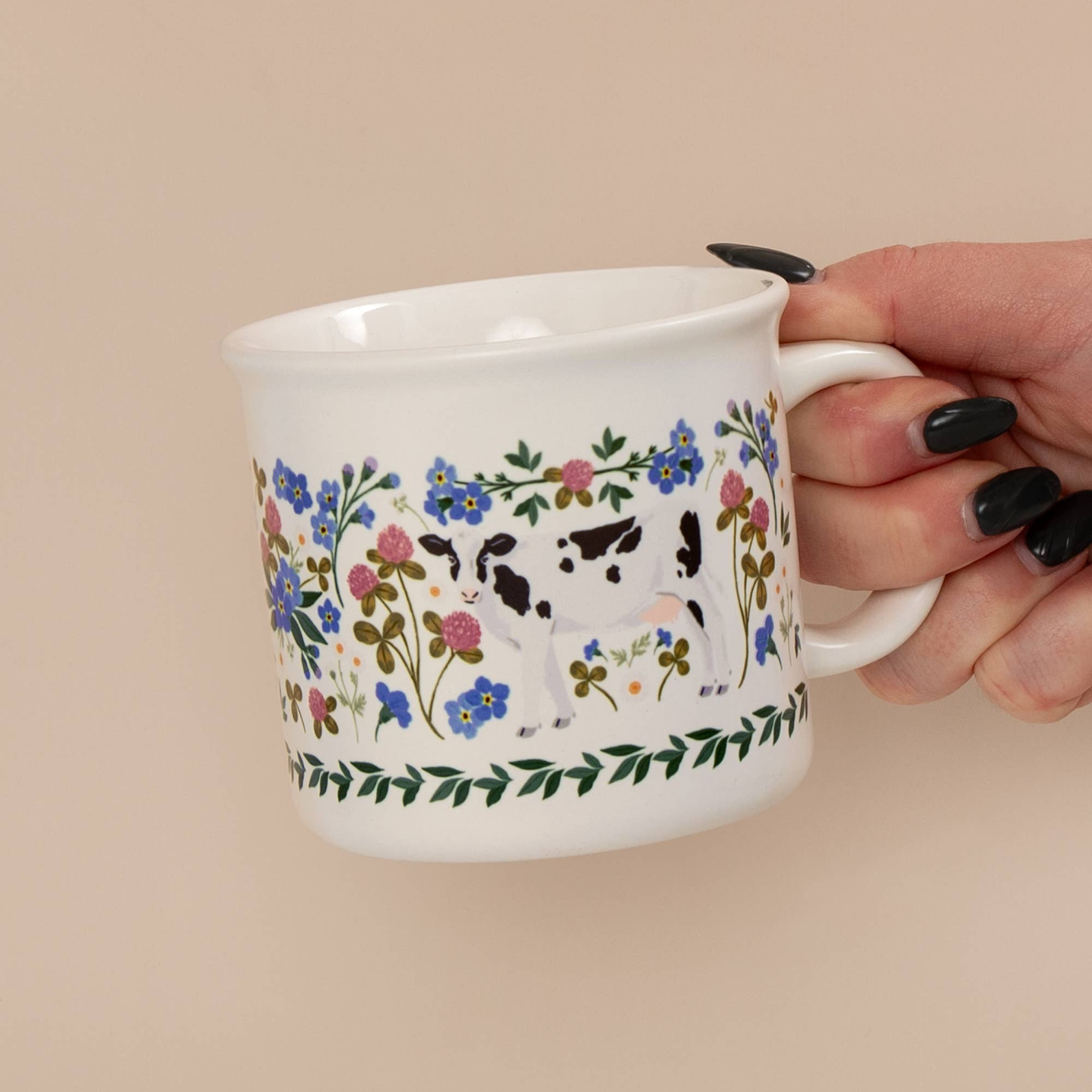 Milk Cows Folk Floral Mug - Raymond's Hallmark