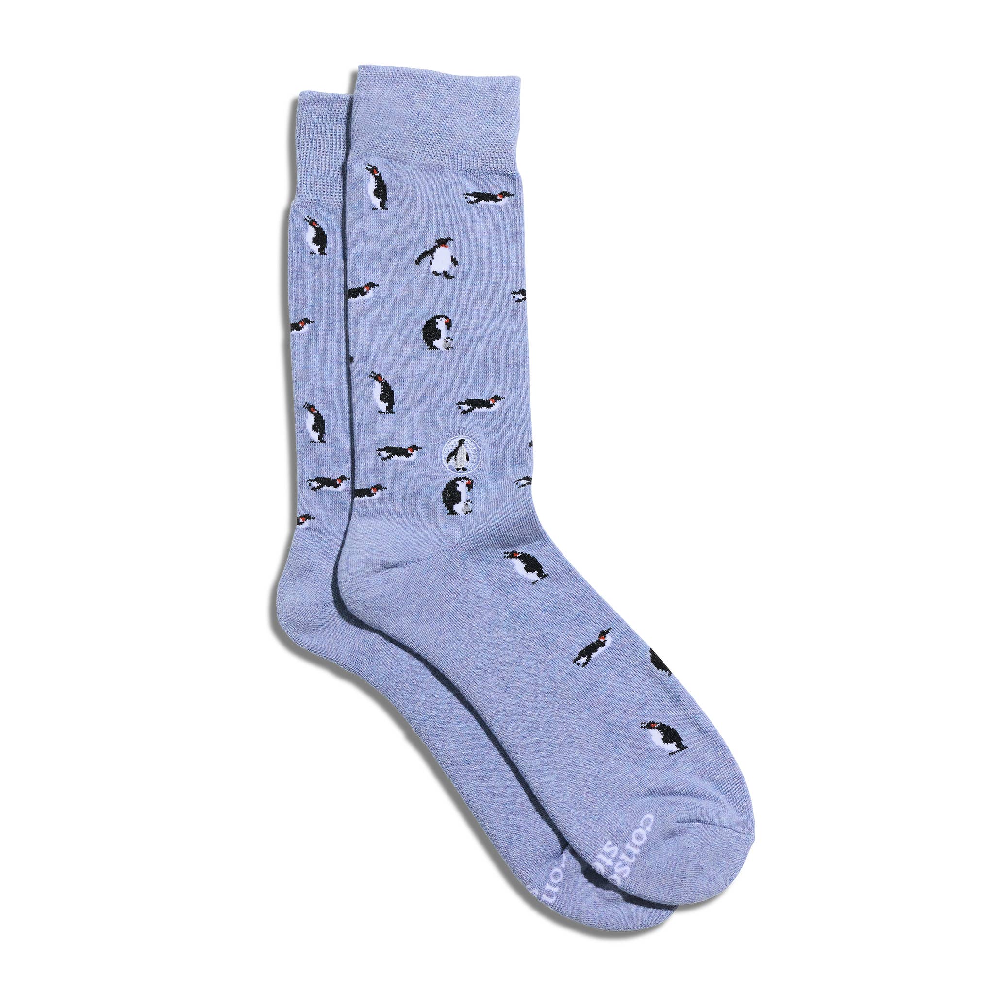 Socks that Protect Penguins (Periwinkle Penguins) - Raymond's Hallmark